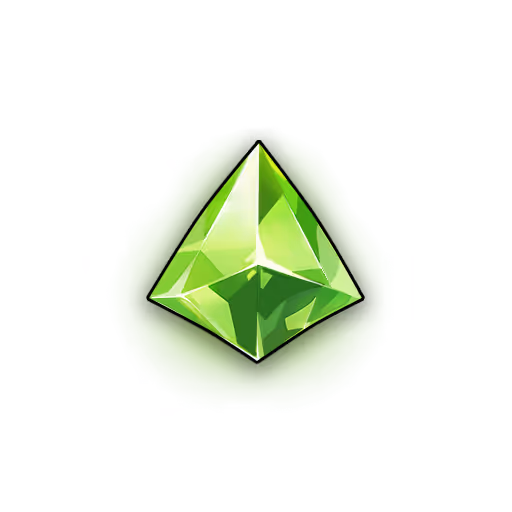 Green attack gem — Dungeon Bitcoin Blast
